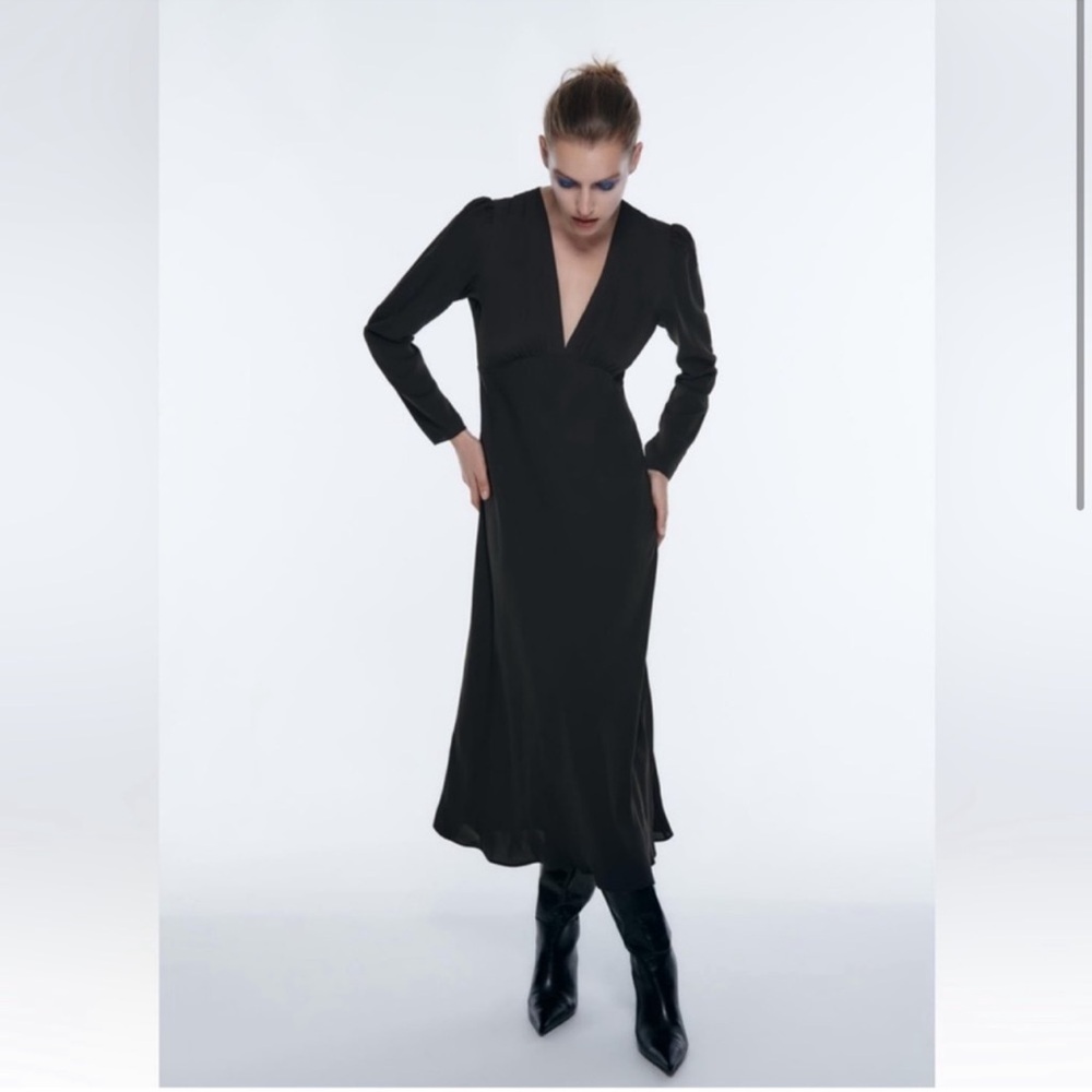 🎁Zara Midi Elegante Dress - New🎁 - Picture 10 of 14